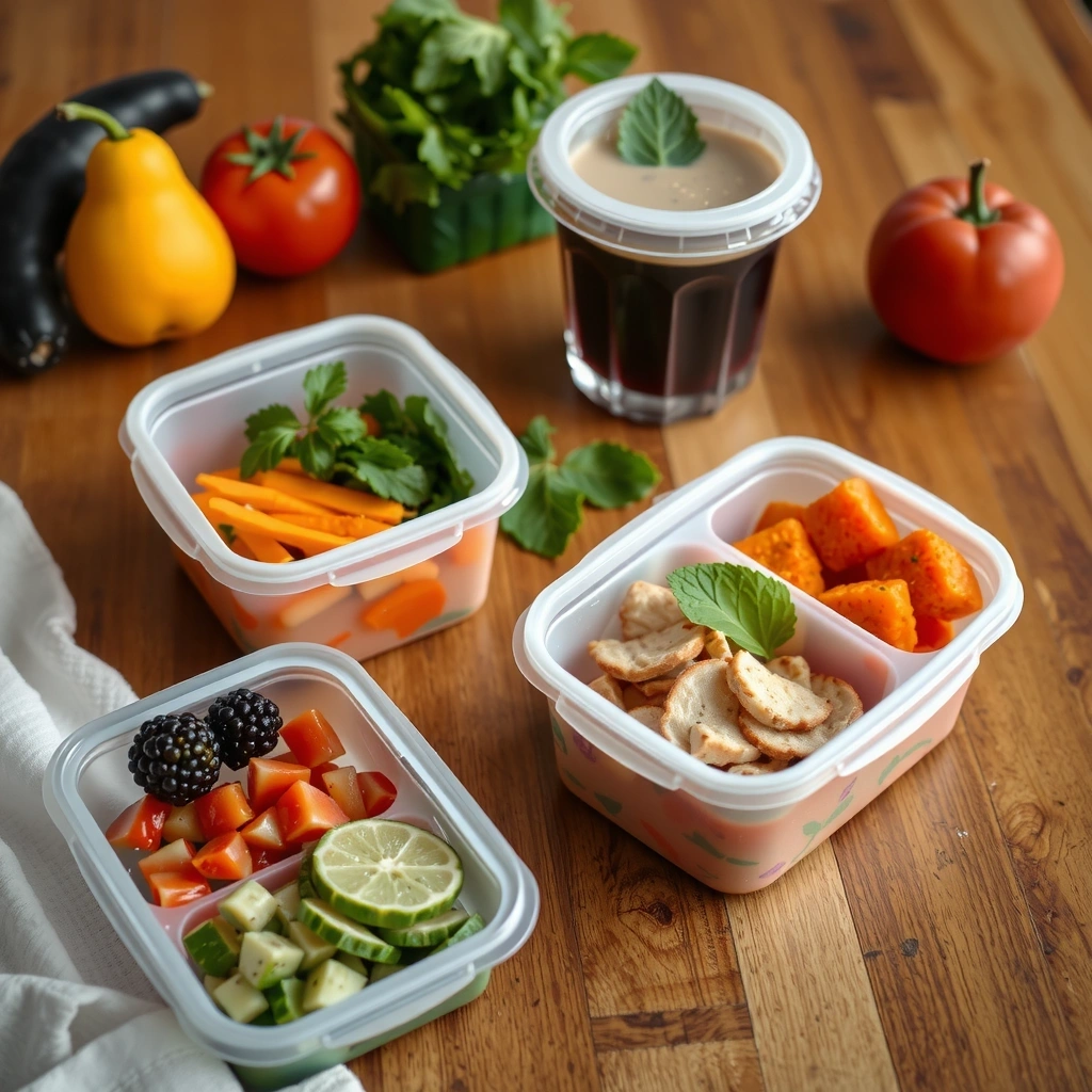 Gesunde Mahlzeiten und Meal Prep